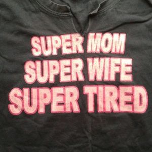 Navy blue graphic tee shirt